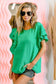 Ruffle Gauze Top