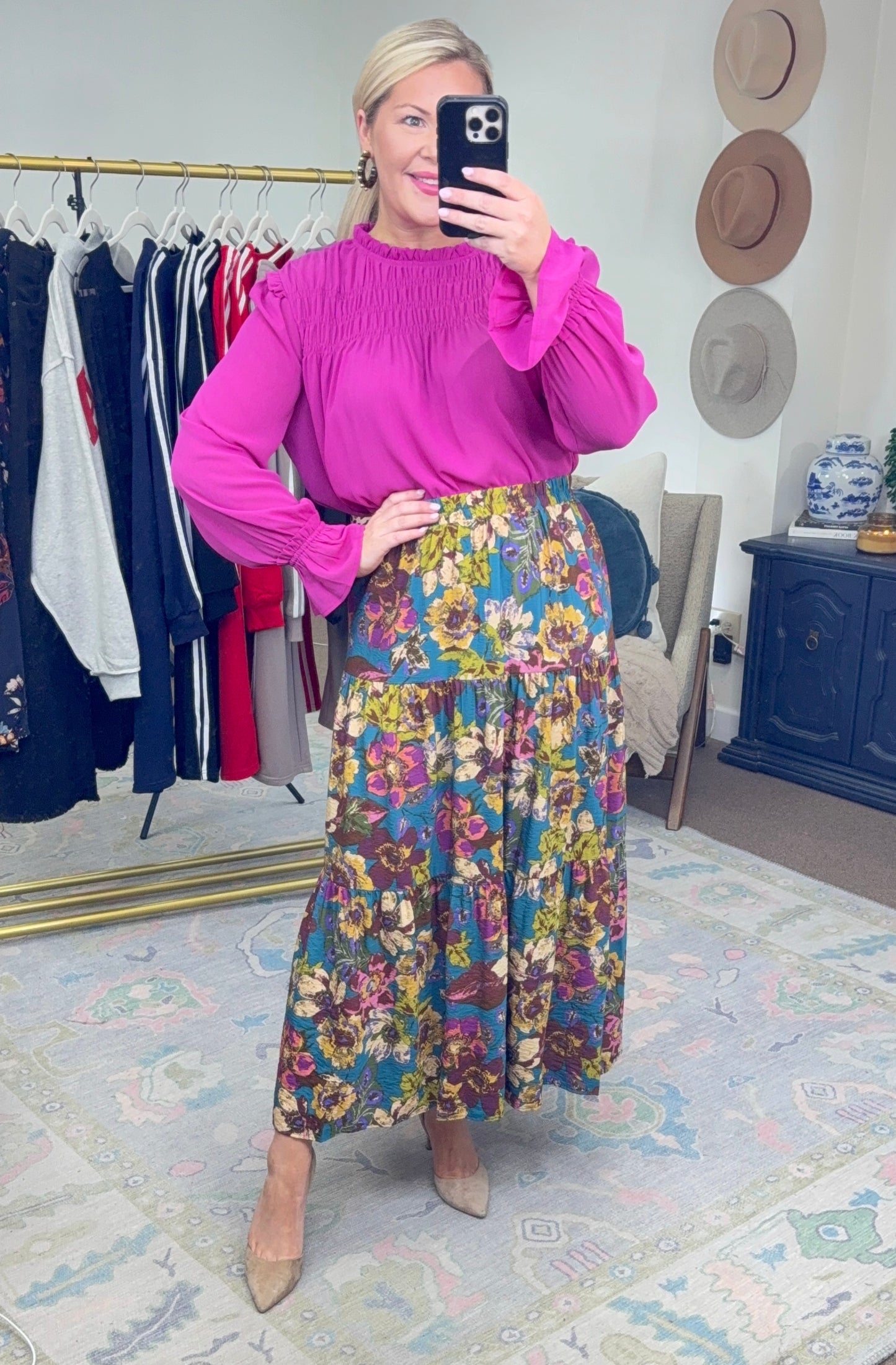 Isn’t It Obvious Pink Flounce Sleeve Blouse