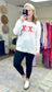 Cream XOXO Patch Sweater