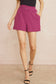 Jewel Tone Belted Shorts