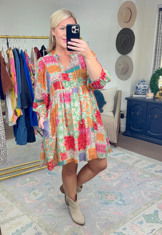 Gypsy Soul Mix Print Dress