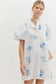 Garden Party Floral Print Eyelet Dress