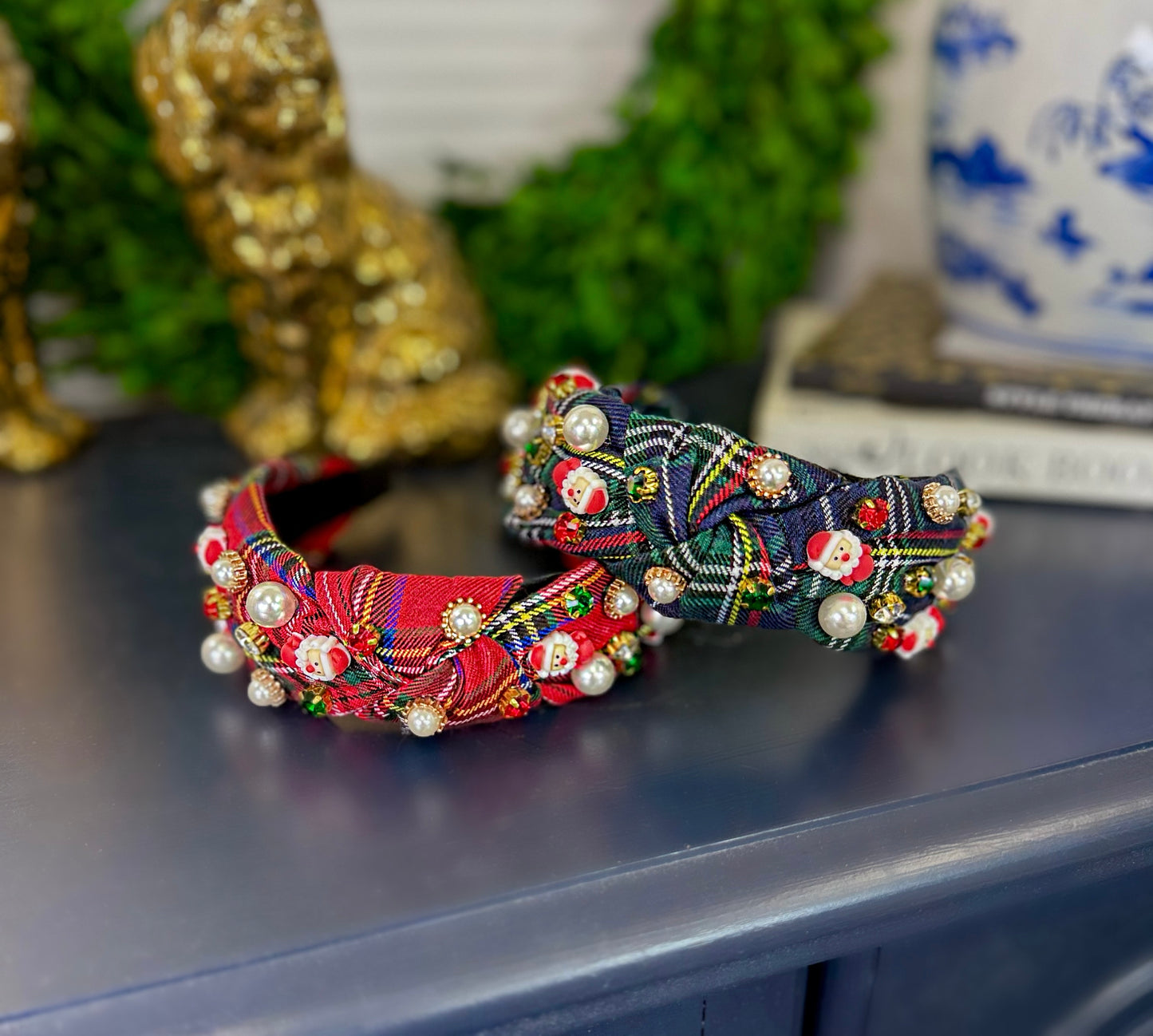 Like A Charm Tartan Knot Headband