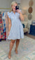 Always On Time Tiered Embroidered Dress