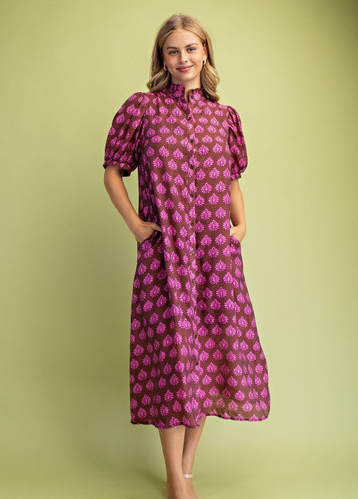 Laurel Lane Button Down Midi Dress