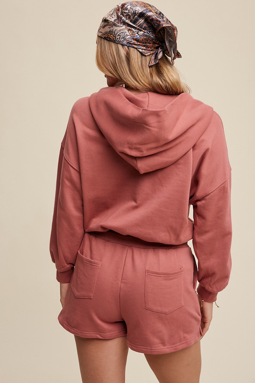 On the Go Hooded Lounge Romper