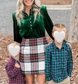 White Tartan Plaid Skirt