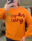 Thanksgiving Ombre Tinsel Script Sweater