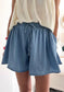 **RESTOCKED** Maybe So Wide Leg Chambray Shorts