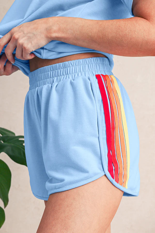 Retro Revival Striped Shorts