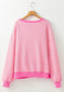 Oh What Fun Sequin Santa Pullover Top