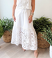 Moon River Embroidered Eyelet Flounce Skirt