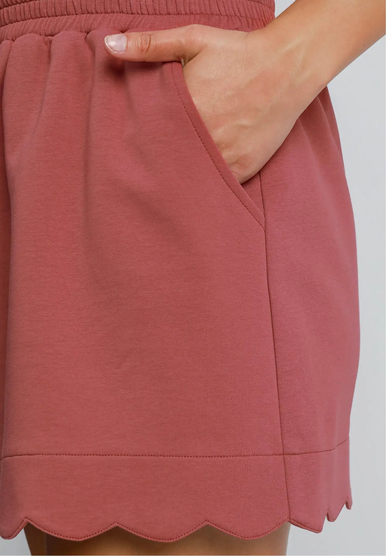 Sweetest Serve Scallop Athleisure Skirt