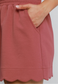 Sweetest Serve Scallop Athleisure Skirt