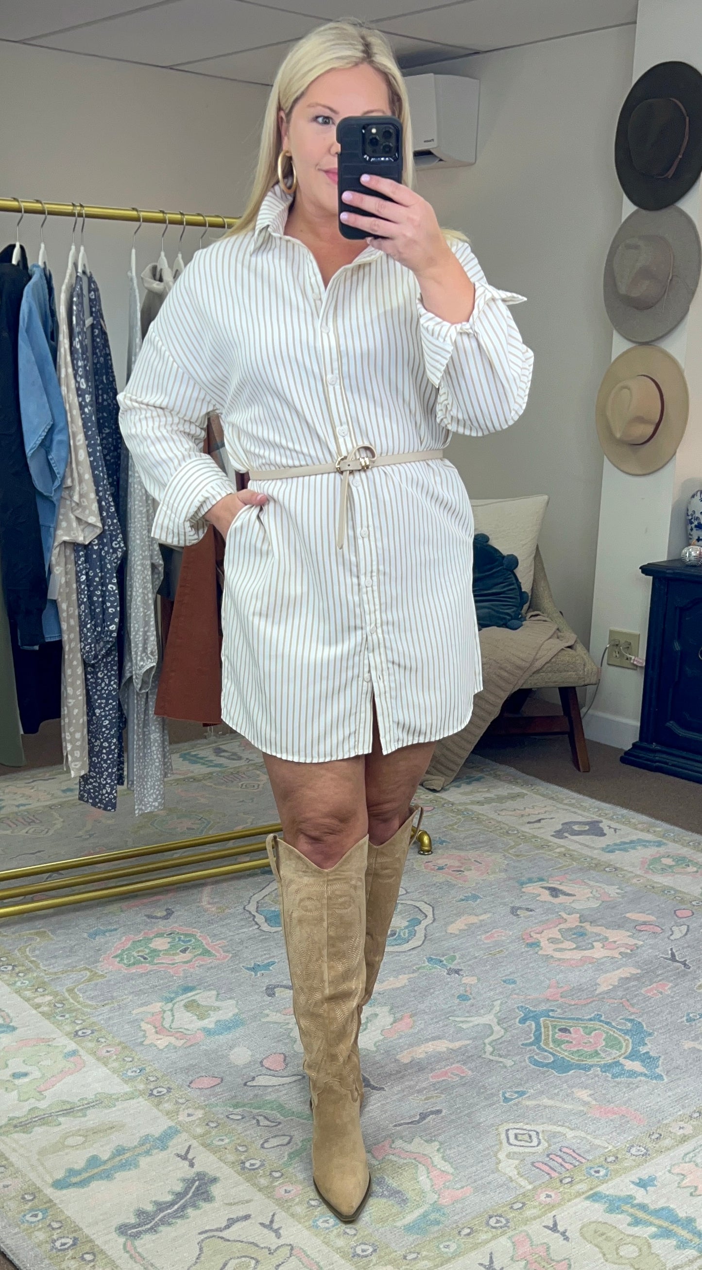 Capsule Cutie Stripe Shirt Dress