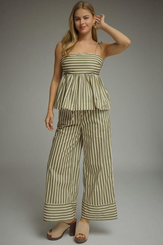 Line & Dandy Stripe Wide Leg Pants
