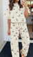 Flock On Mallard Print Barrel Pant Set