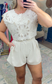 MABLE: Amalfi Coast Embroidered Linen Short Set