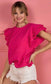 Ruffle Gauze Top