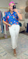 Talk About Love Printed Poplin Blouse