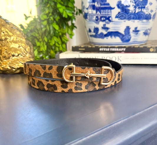**MORE COLORS** Back in the Saddle Pebbled Horsebit Belt