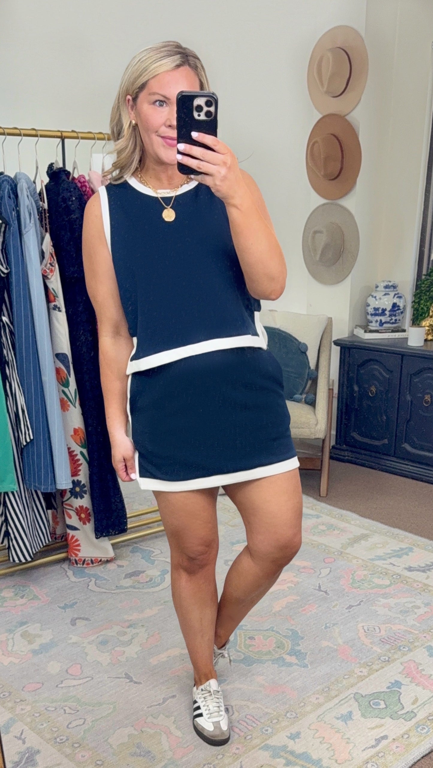 **MORE COLORS** Winning Streak Contrast Trim Top