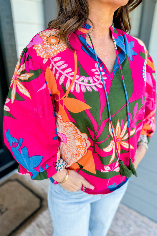 Miss Tropicana Bold Print Blouse