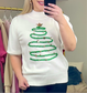 Around The Tree Tinsel Puff Sleeve Sweater