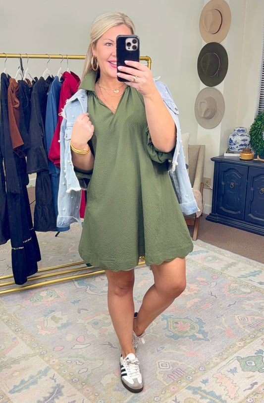 UMGEE: **MORE COLORS** Sweeten the Deal Scallop Hem Dress