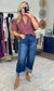 First Impression Colorblock Stripe Blouse