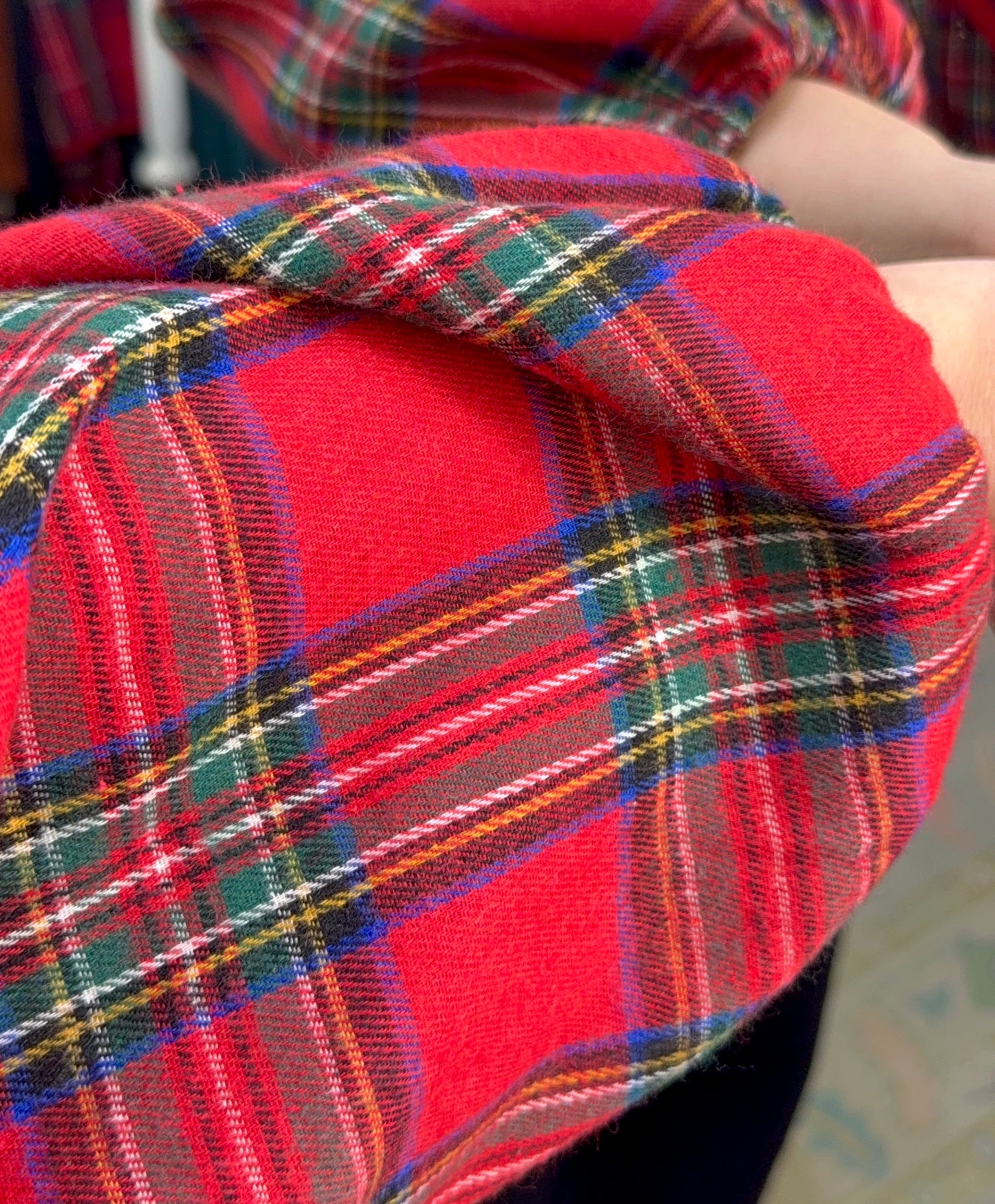 Festive Flirt Tartan Tie Babydoll Top