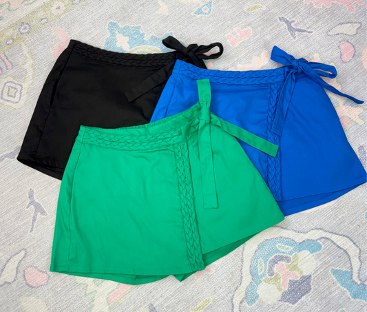 **MORE COLORS** True to You Wrap Skort