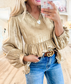 **MORE COLORS** Darling Girl Metallic Frill Babydoll Blouse