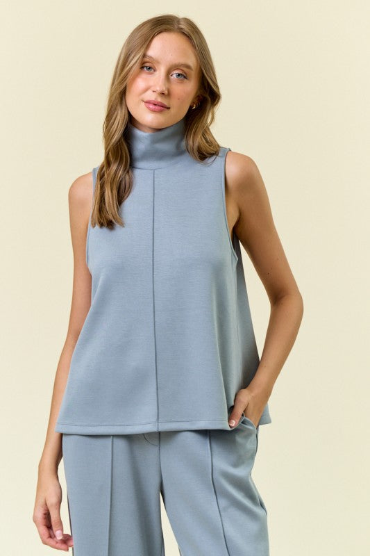 **MORE COLORS** Effortless Edit Brushed Modal Scuba Top