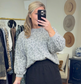 Miles Pullover Top in Gray Leopard