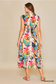 Private Island Palm Print Midi Dress