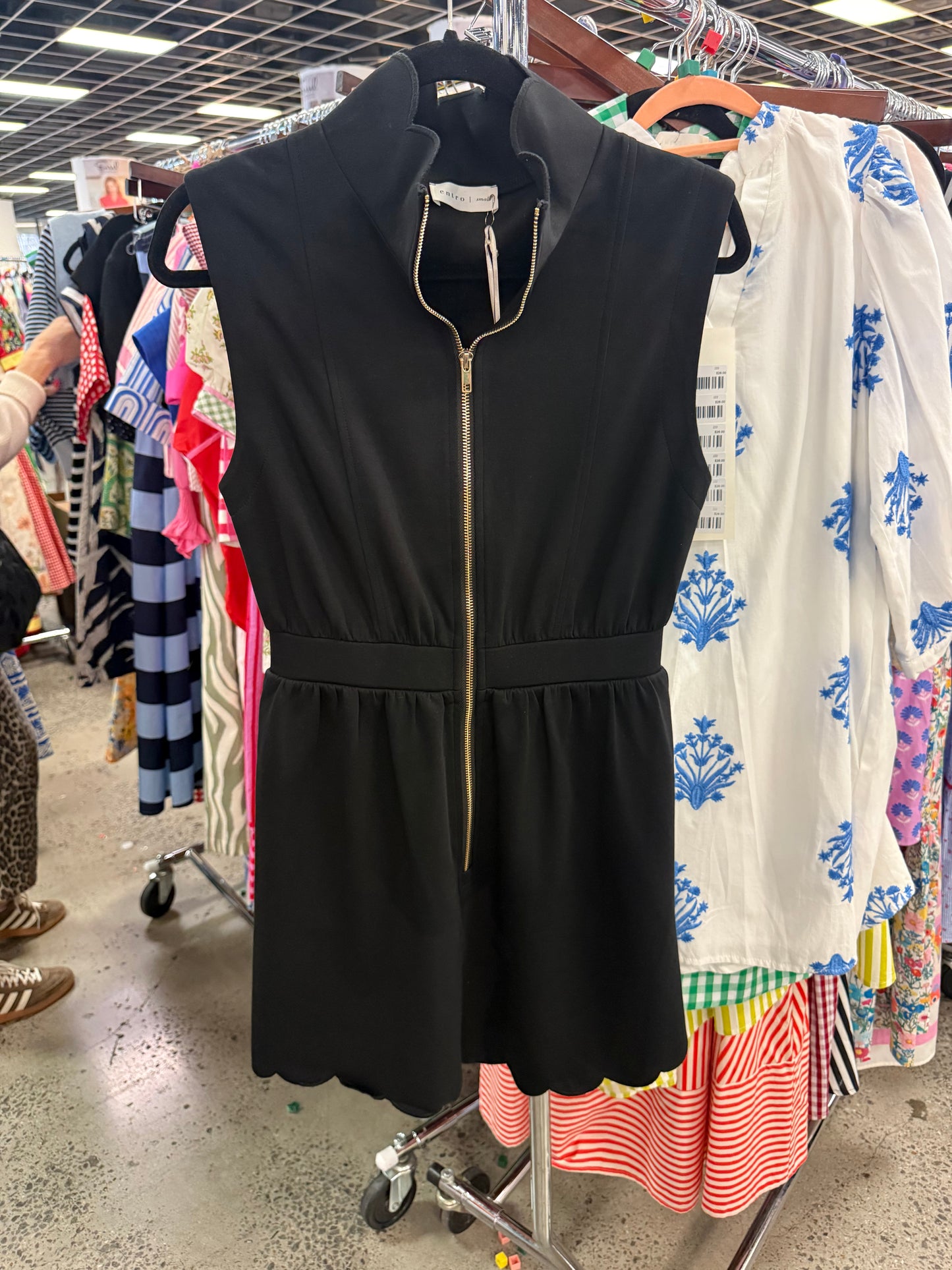 **MORE COLORS** On Repeat Scallop Zip Mini Dress