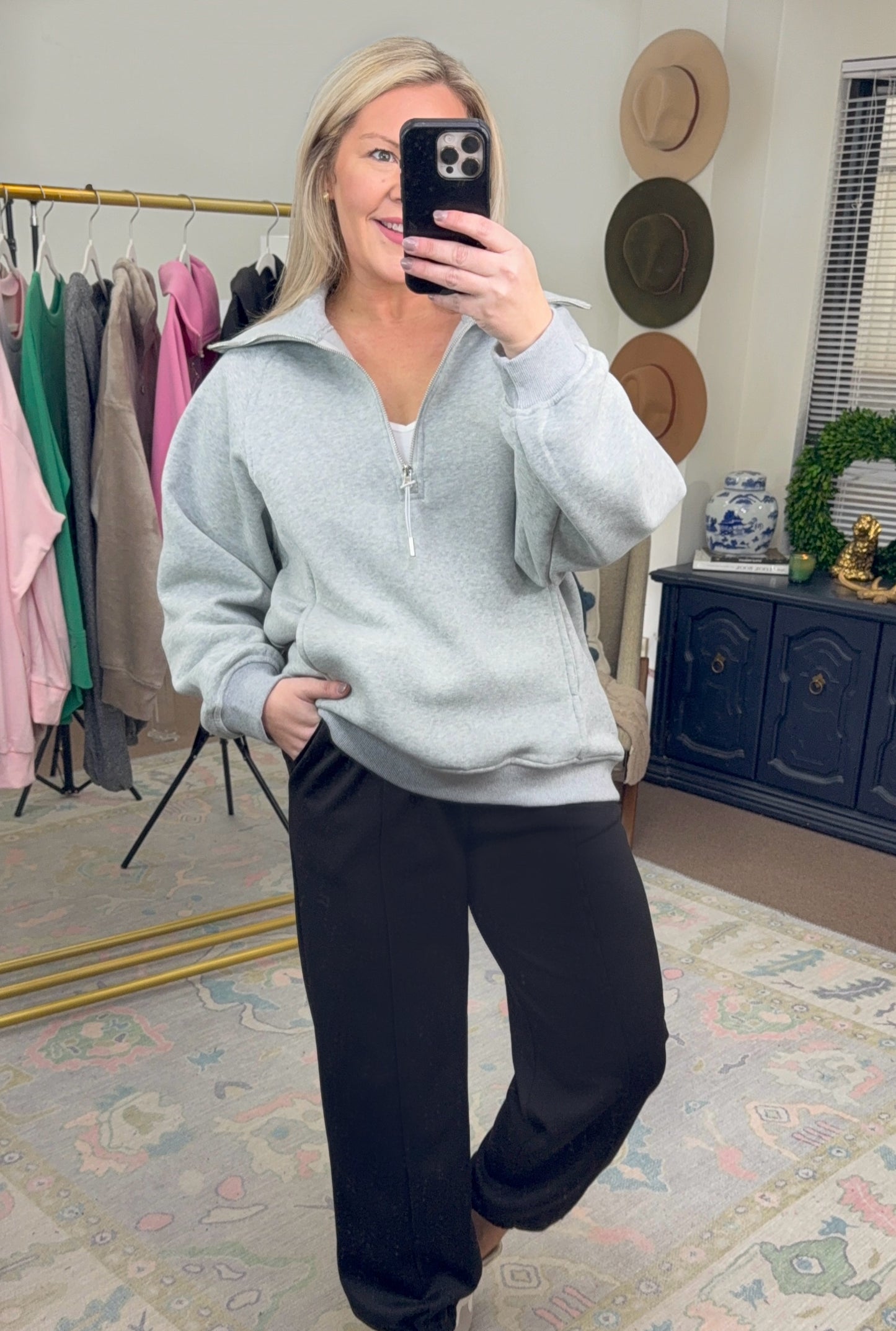 Luxe Layer Half Zip Pullover