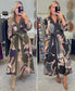 Picasso Perfection Print Midi Dress
