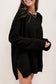 **MORE COLORS** Try Anything Raw Hem Waffle Knit Tunic Top