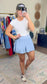 Serving Style Side Pleat Athletic Shorts