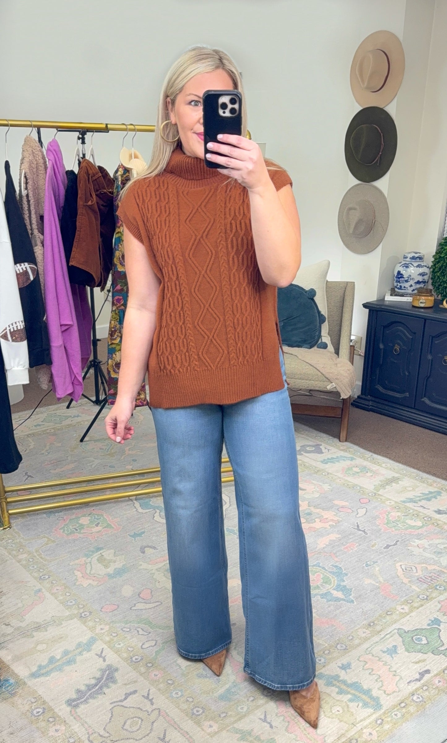 High Society Cable Knit Top