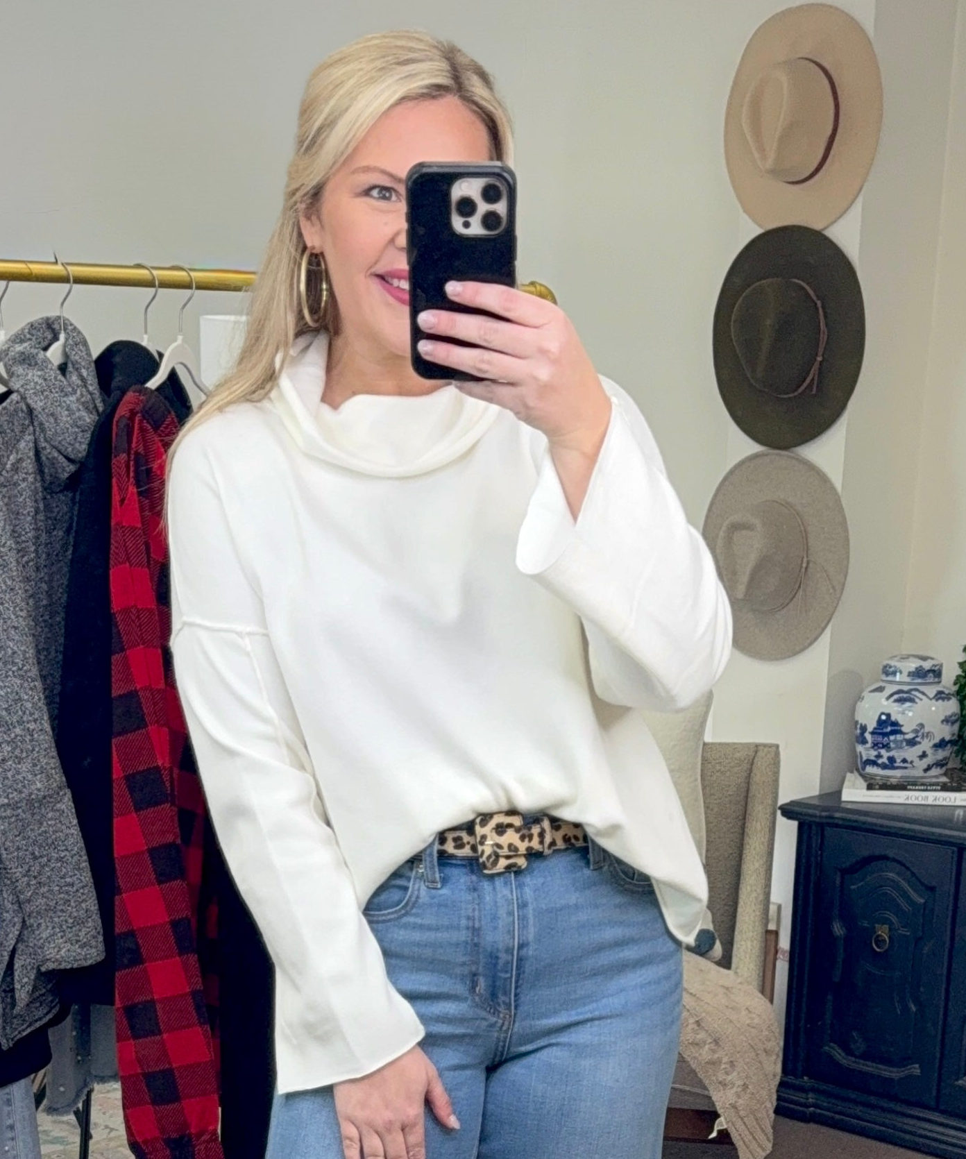 Make History Cowl Neck Top
