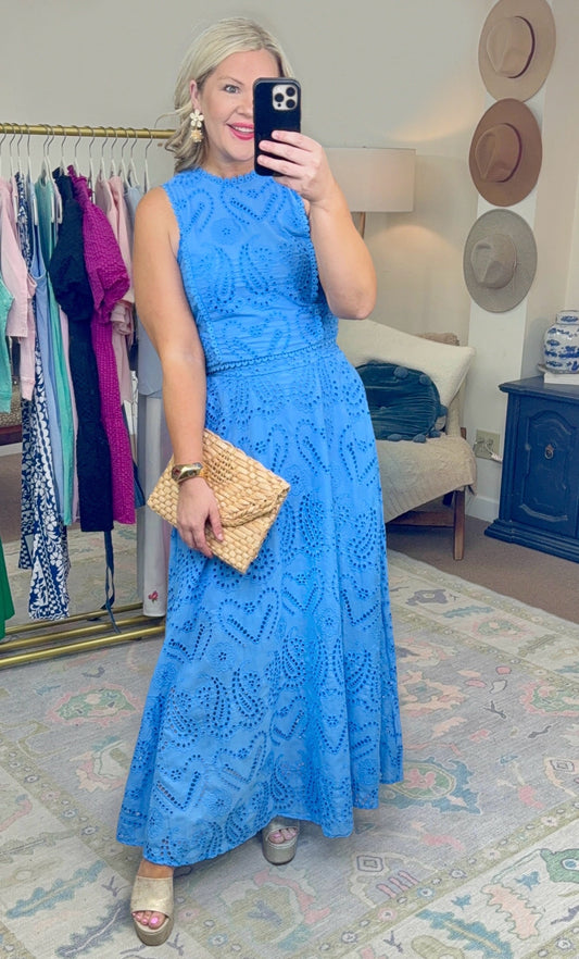 ✨RESTOCK✨ Dream On Eyelet Lace Skirt Set