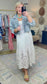 Moon River Embroidered Eyelet Flounce Skirt