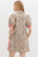 Perfectly Fine Animal Print Shirt Dress