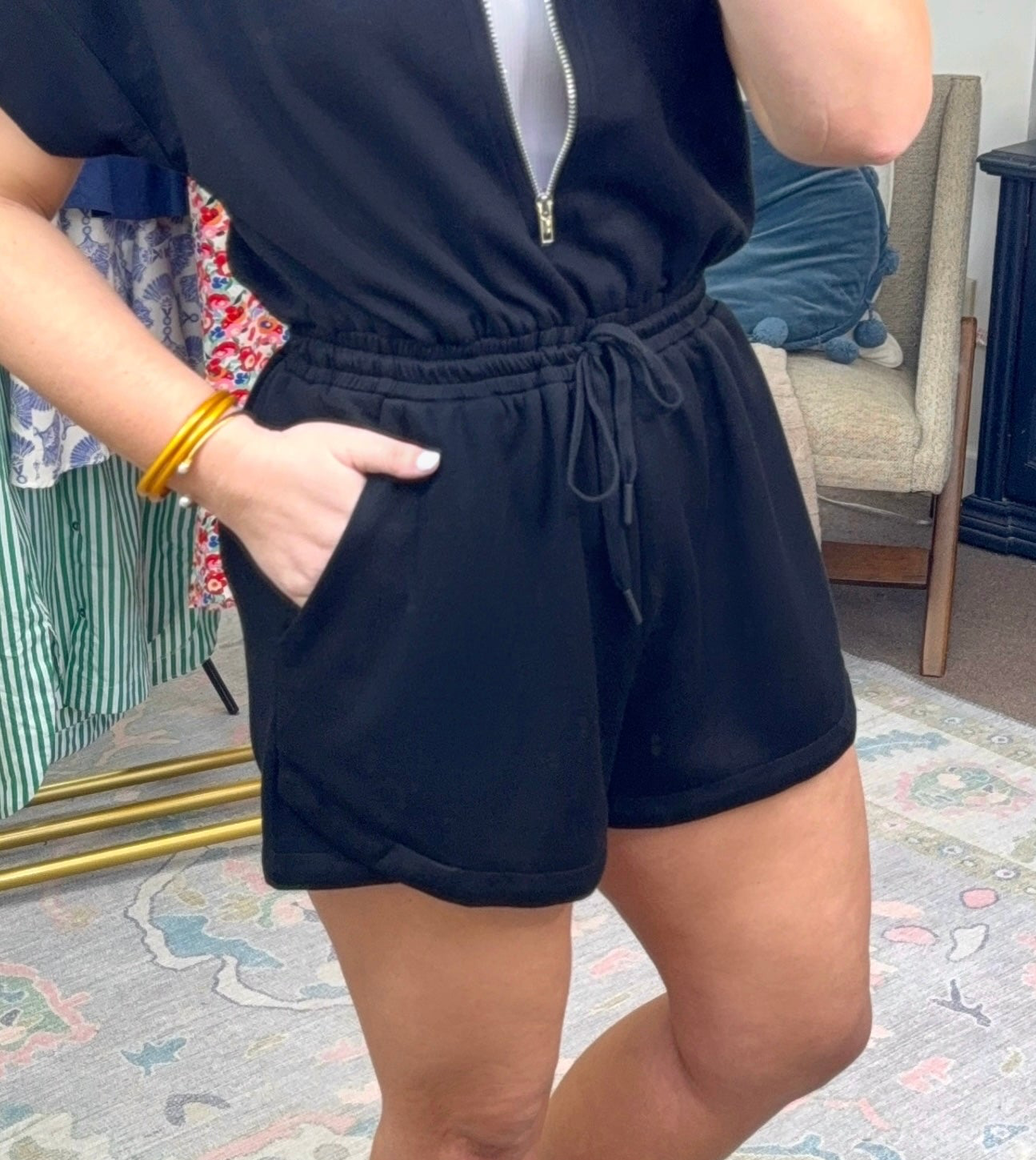 Go Time Zip-Up Athleisure Romper