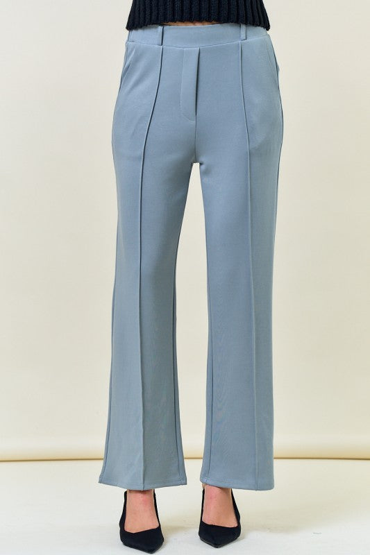 **MORE COLORS** Effortless Edit Brushed Modal Scuba Pintuck Trousers