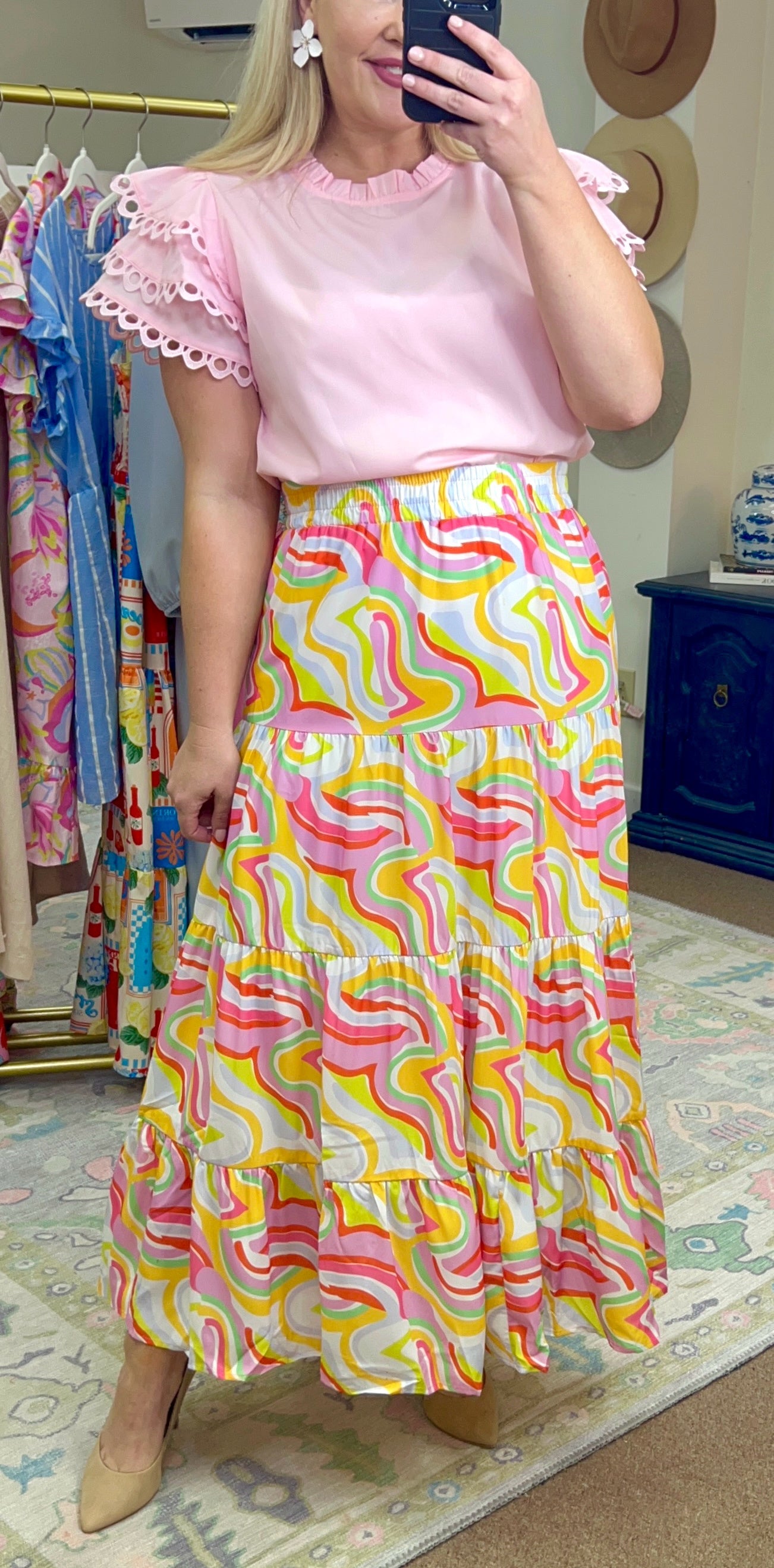 Happy Days Tiered Maxi Skirt