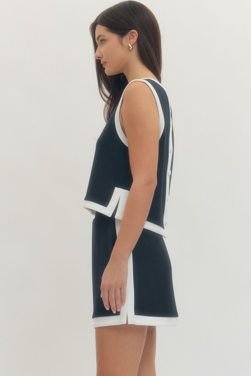 **MORE COLORS** Winning Streak Contrast Trim Top